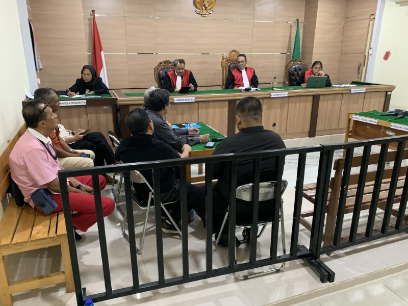 GUGATAN: Sidang perdana gugatan perdata AMLH kepada Kementerian Lingkungan Hidup dan Pemko Banjarmasin atas dampak buruk penutupan TPA Basirih.