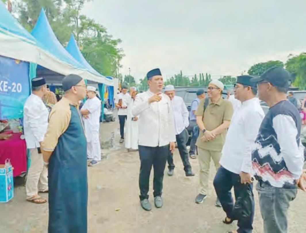 HADIR:Wali Kota Banjarbaru, HM Aditya Mufti Ariffin saat menyambangi Lapangan Dr Murjani.