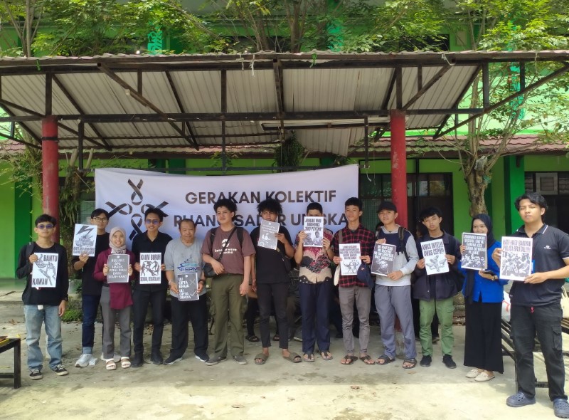 KELOMPOK: Meski diberi nama Kelompok Sadar Uniska, gerakan ini tidak membatasi diri untuk mahasiswa dari satu kampus saja.