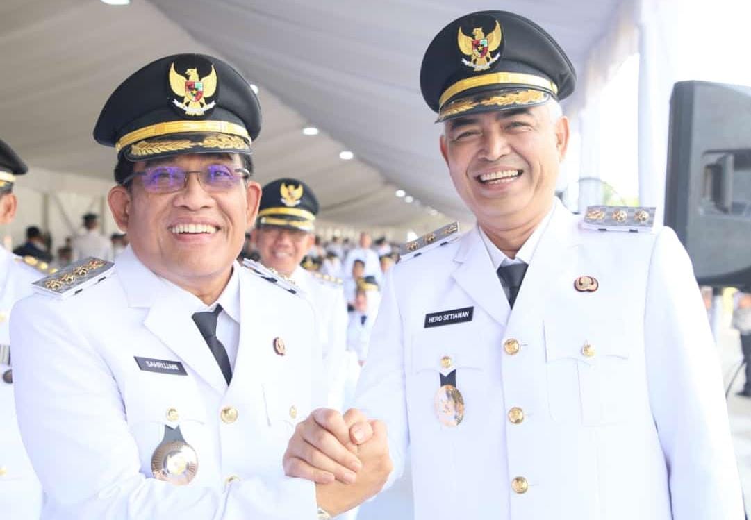 MENINJAU:Bupati dan Wakil Bupati HSU, H Sahrujani dan Hero Setiawan menjadikan pelayanan sektor kesehatan sebagai prioritas untuk diwujudkan menuju HSU Bangkit.(Foto:Pemkab HSU)