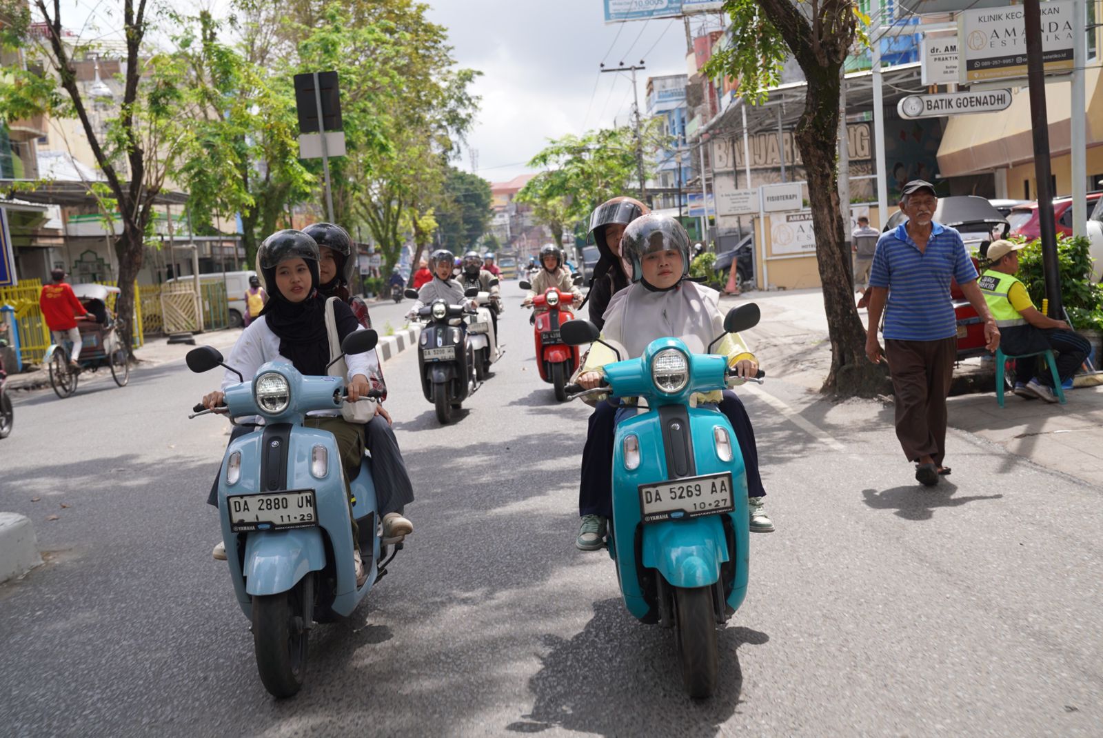 ROLLING CITY:PT STSJ Yamaha menggelar Fomo Fazzio Hybrid Movement Gaya Gue, Sabtu (17/5/2025) di Banjarmasin.(Foto-foto: PT STSJ Yamaha Kalselteng untuk Radar Banjarmasin)