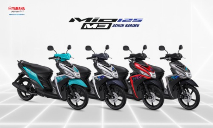 MAKIN SEGAR:Empat warna baru Yamaha Mio M3.(Foto:PT YIMM MFG)