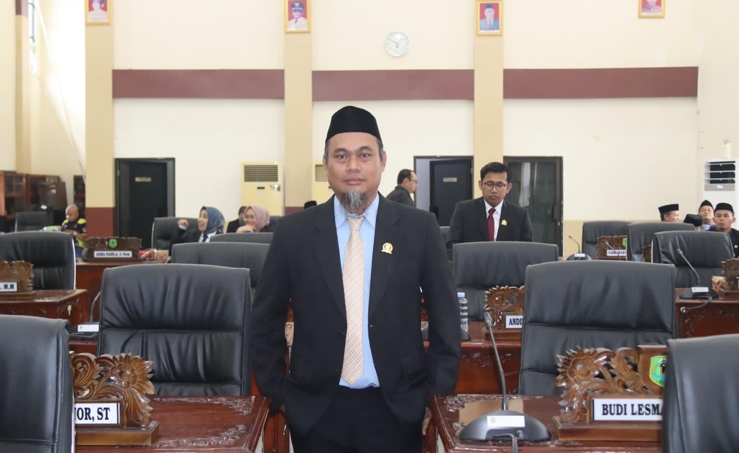 Budi Lesmana, Anggota Fraksi Gerindra DPRD Kabupaten HSU.(Foto:M Akbar/Radar Banjarmasin)