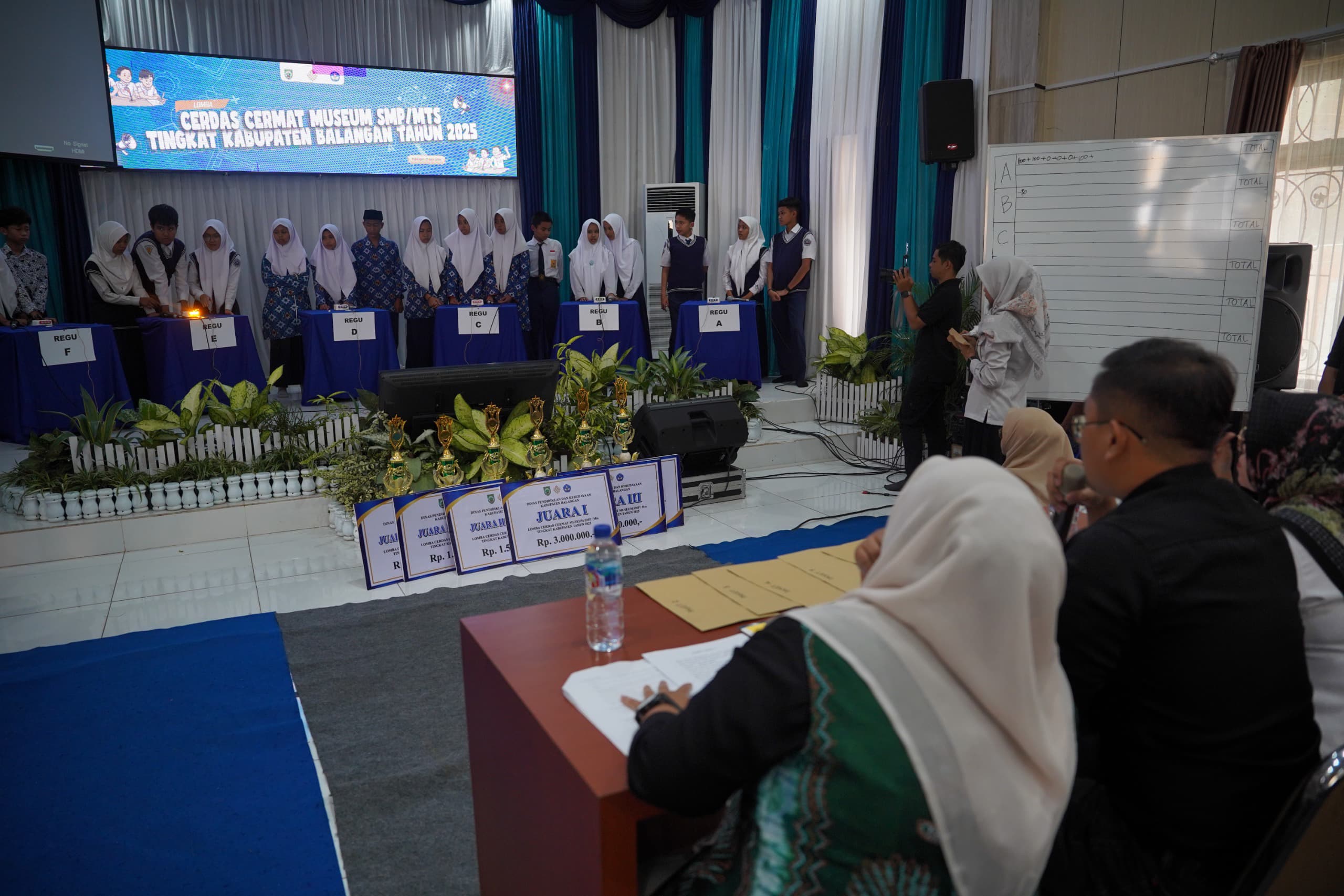 LOMBA: Siswa dari berbagai sekolah mengikuti Lomba Cerdas Cermat Museum 2025 di Kabupaten Balangan.