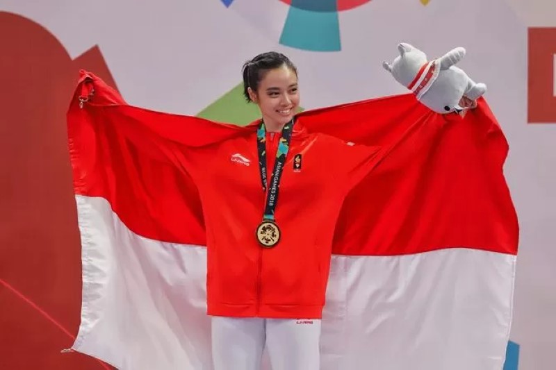 KRITIK: Mantan ratu wushu Indonesia, Lindswell Kwok mengkritik terkait adanya kesenjangan atlet yang berujung pemulangan atlet junior wushu. (Jawa Pos)