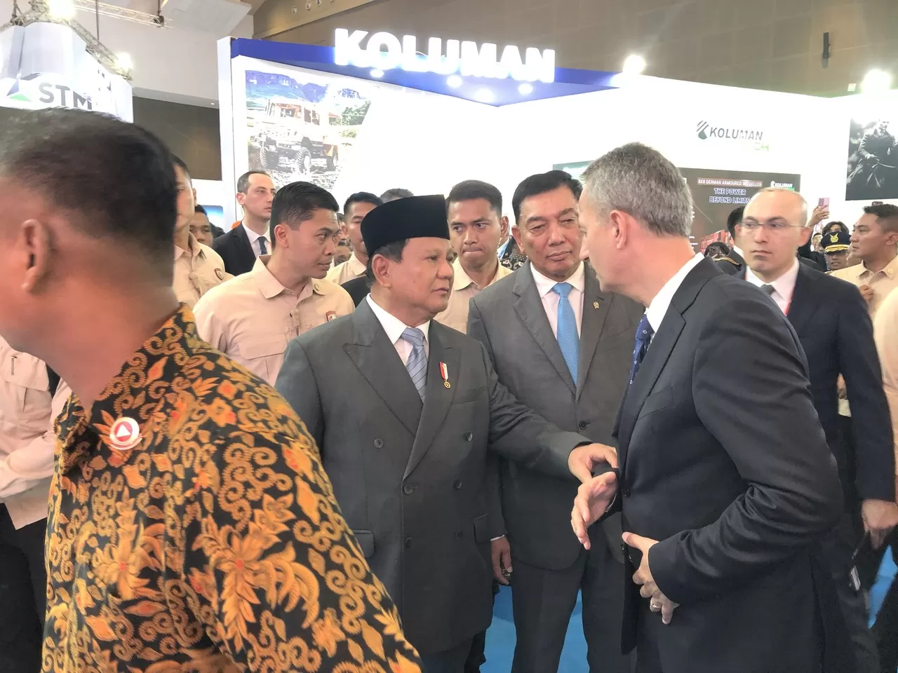 Presiden Prabowo Subianto dalam pembukaan Indo Defence 2024 pada Rabu (11/6). (Foto: Syahrul Yunizar/JawaPos.com).
