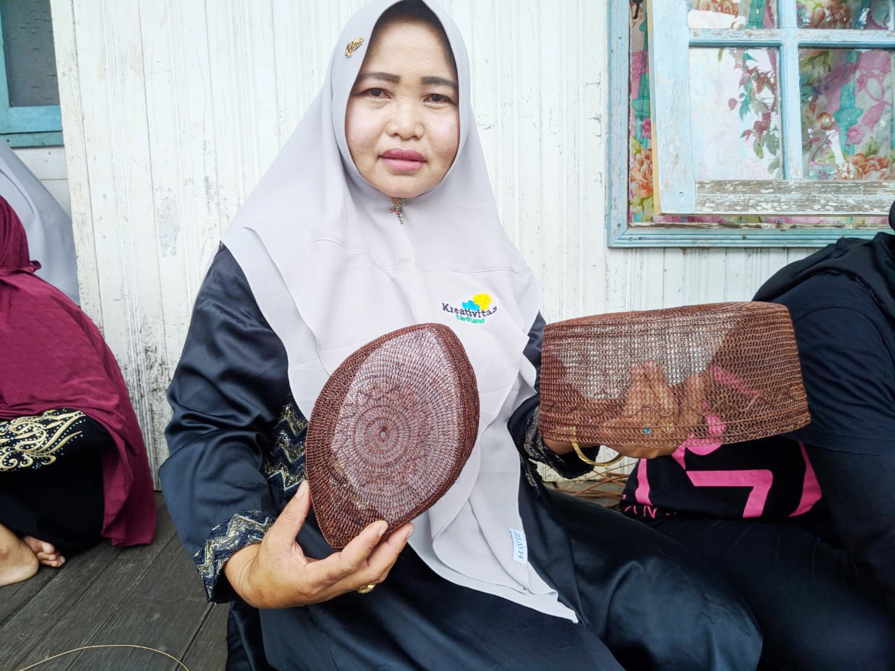 KHAS: Kopiah Jangang merupakan produk khas Kabupaten Tapin, tepatnya di Margasari.