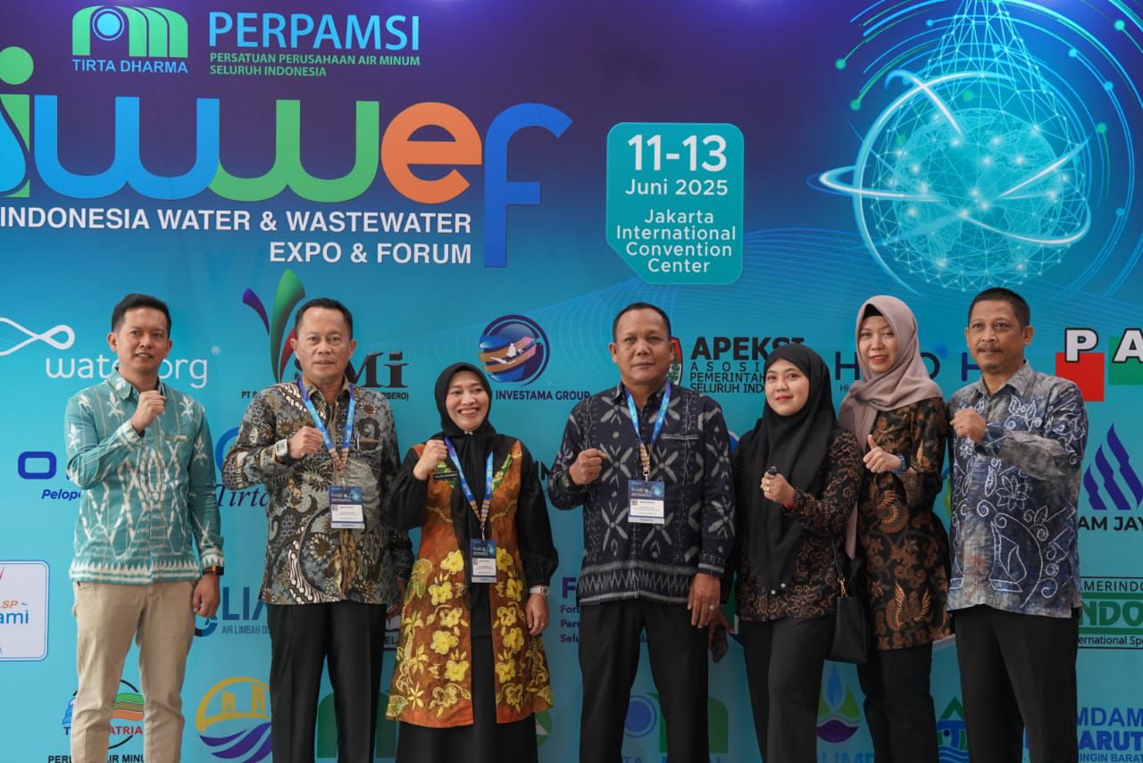 HADIR: Pj Sekda Tanah Bumbu Yulian Herawati bersama rombongan menghadiri pembukaan Indonesia Water and Wastewater Expo and Forum (IWWEF) 2025 di Jakarta, Rabu (11/6/2025).