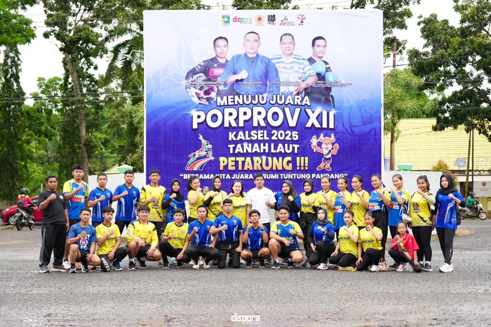 DIMOTIVASI: Satu dari cabor sambo yang nantinya akan mendapat motivasi dari Bupati Tala H Rahmat Trianto.