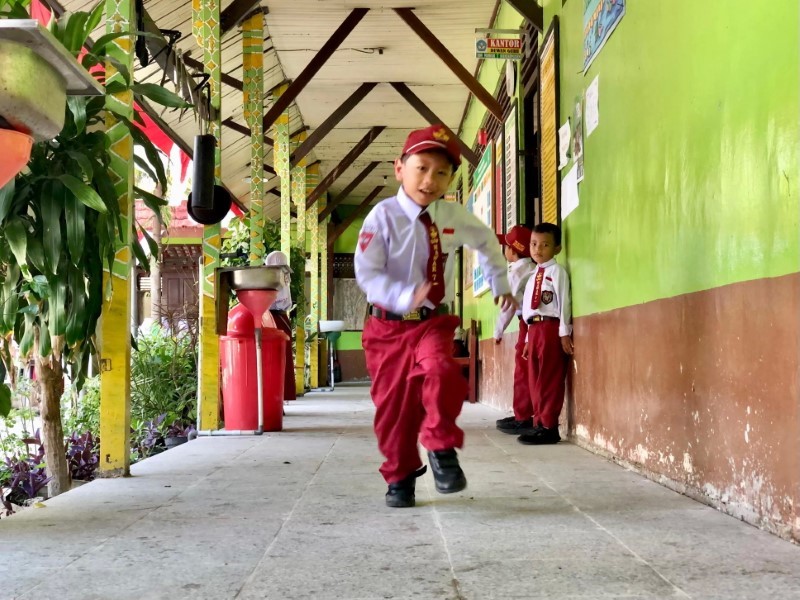 Siswa SD di Banjarmasin