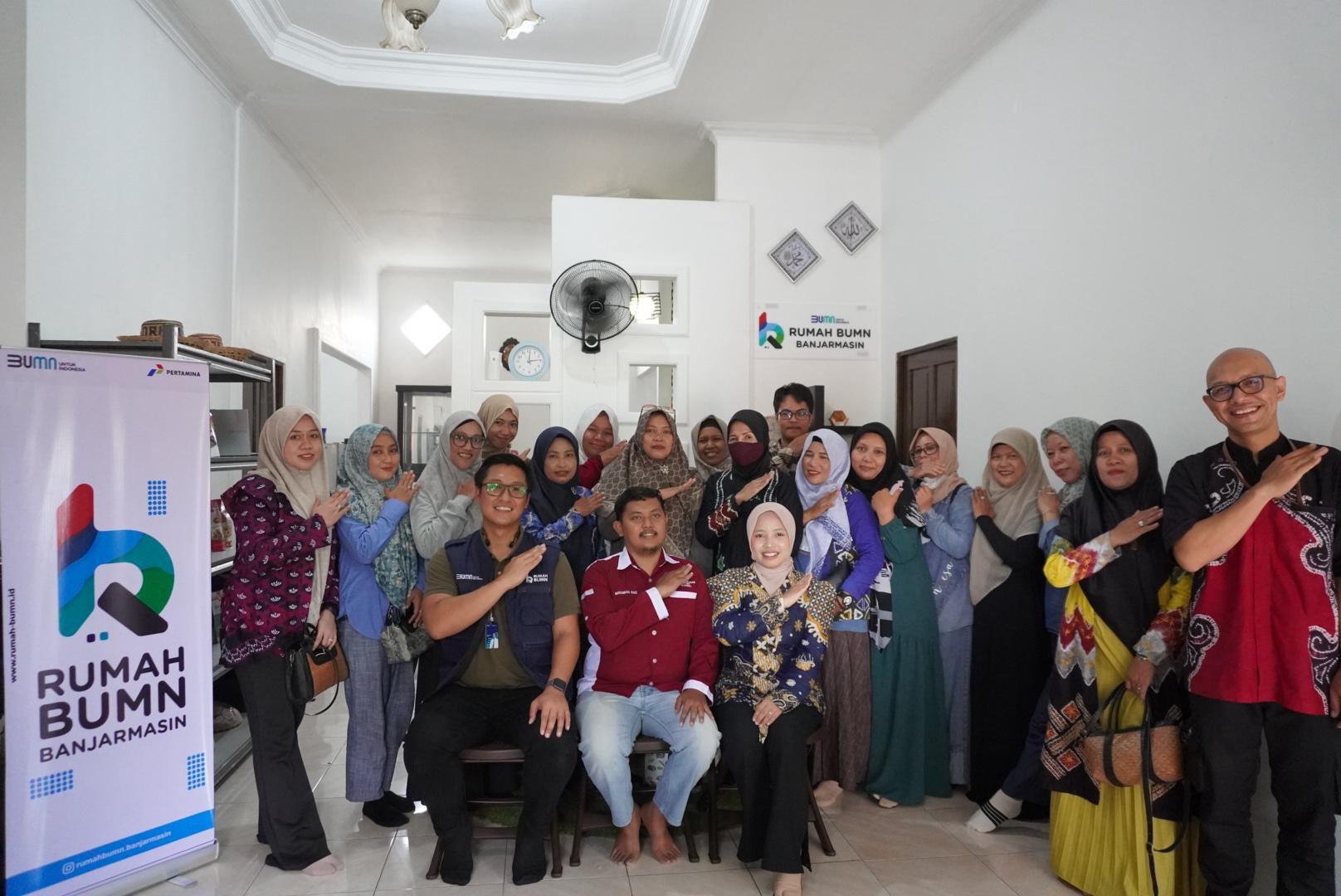UMKM:Rumah BUMN Pertamina perkuat UMKM Banjarmasin ke pasar global.(Foto:Pertamina)