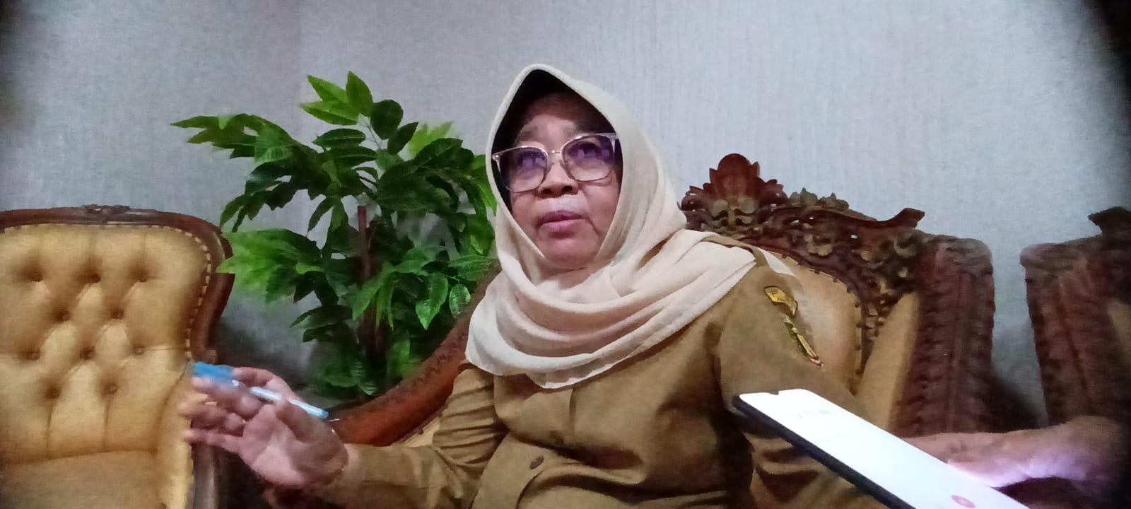 Sekda Tabalong Hamida Munawarah. (Foto : Ibnu Dwi Wahyudi)