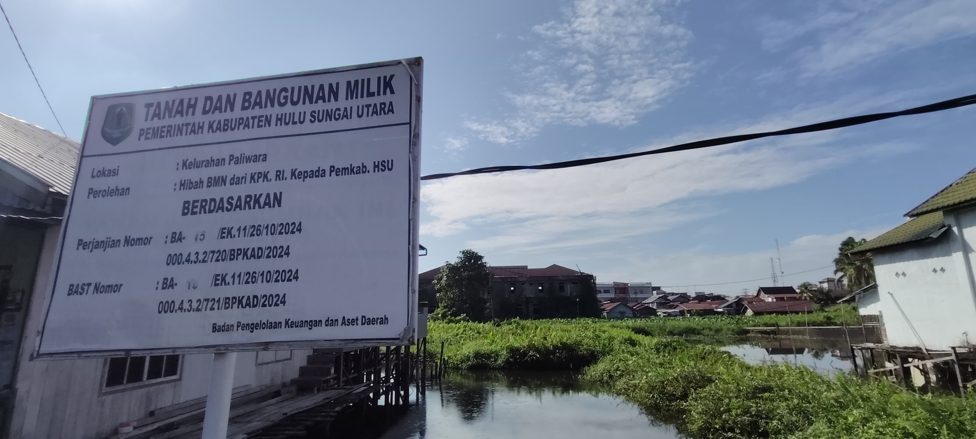 HIBAH ASET: Bangunan milik Pemkab HSU yang didapatkan dari Hibah BMN KPK di tahun 2024.