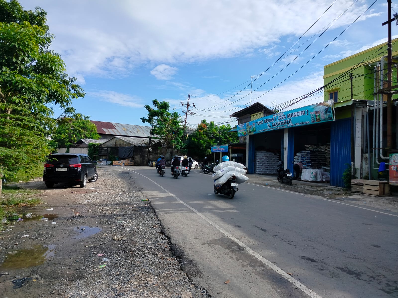 BANYAK DIGUSUR: Kondisi Pasar Pagi Banjarmasin yang dulunya dikenal dengan nama Pasar Ganefo.
