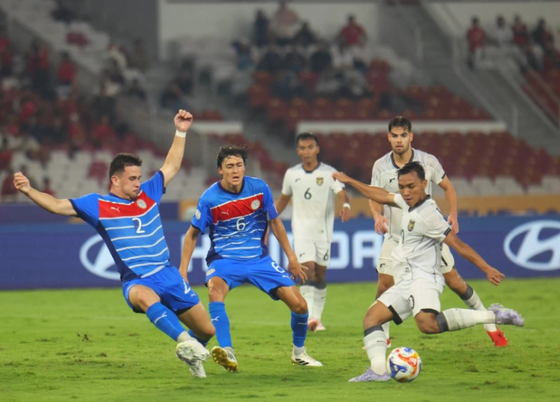 PENYISIHAN: Pemain Timnas U-23 Indonesia Arkhan Fikri saat pertandingan melawan Filipina pada penyisihan Grup A Piala AFF U-23 2025 di SUGBK, Senayan, Jakarta, Jumat (18/7). (Dery Ridwansah/ JawaPos.c