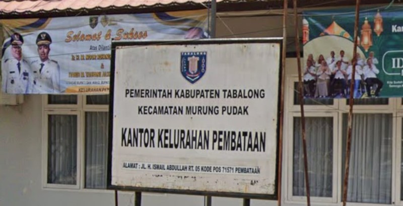 KANTOR LURAH: Kantor Kelurahan Pembataan di Jalan Ismail Abdullah, Tabalong