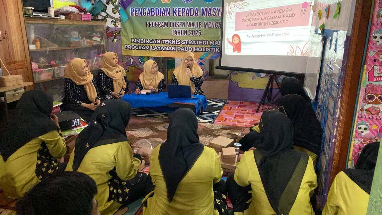 BIMBINGAN TEKNIS:Kegiatan Bimtek diikuti oleh para guru dan Kepala Sekolah PAUD, serta orang tua murid.