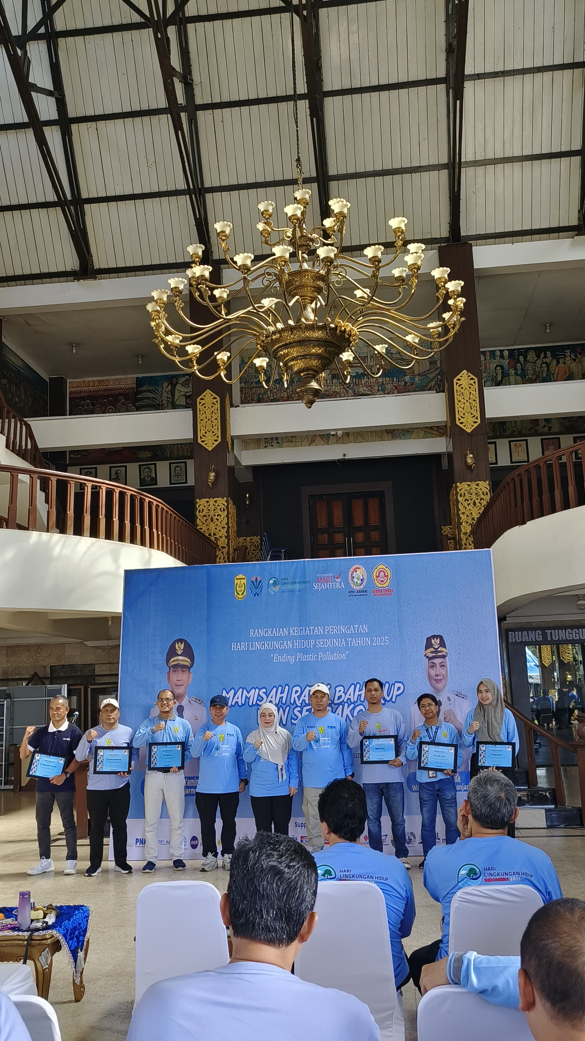 PEDULI:Pegadaian gelar kegiatan peduli lingkungan di Banjarmasin, Sabtu (19/7/2025).(Foto:RaudahAnisya/Radar Banjarmasin)