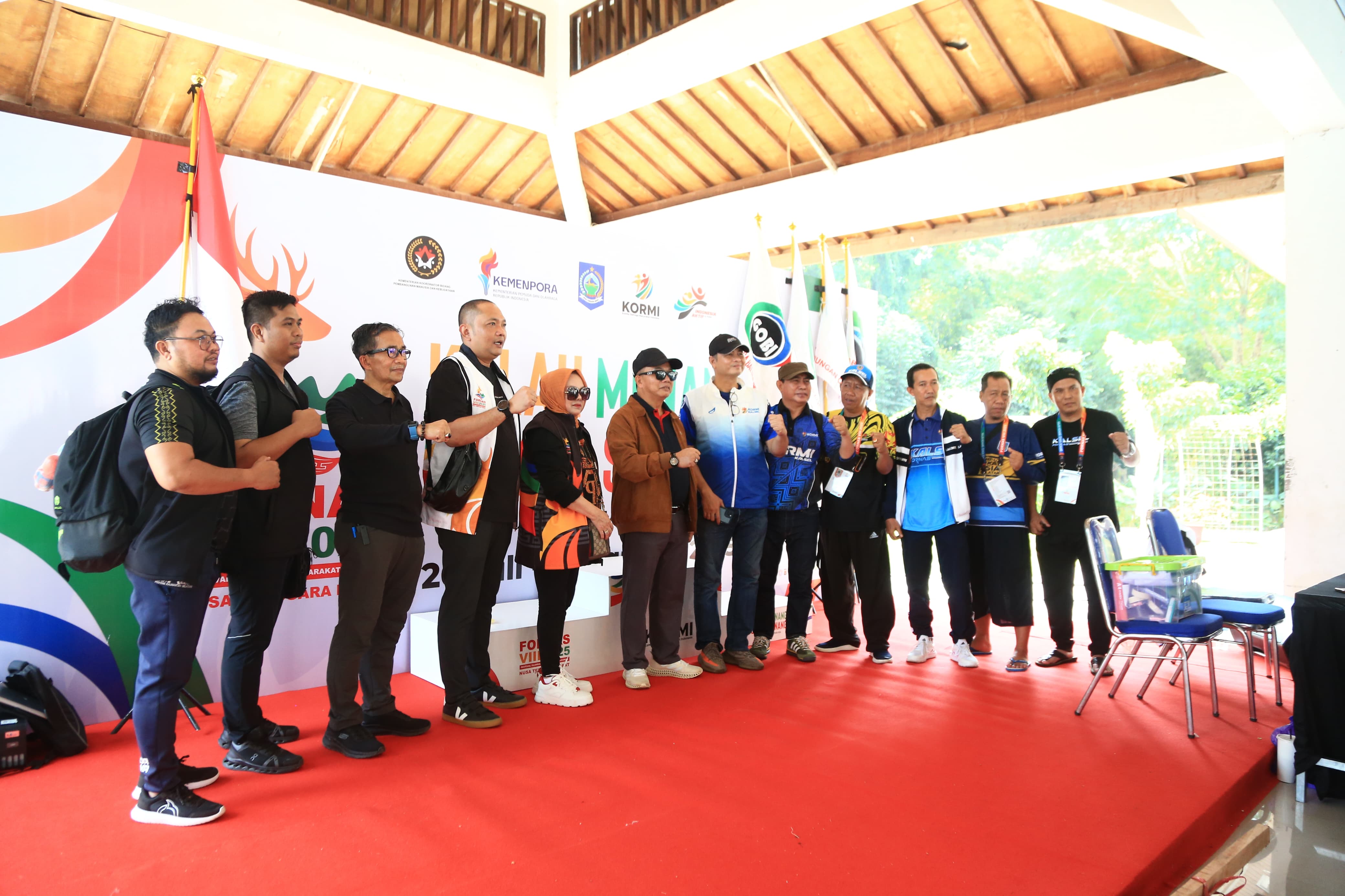 GEMILANG: Kontingen Kalimantan Selatan (Kalsel) menunjukkan performa gemilang pada ajang Festival Olahraga Rekreasi Nasional (FORNAS) VIII 2025. (M Idris Jian Sidik)