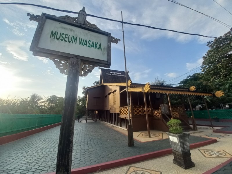 WAJA SAMPAI KAPUTING: Bangunan Museum Wasaka di Sungai Jingah, Banjarmasin Utara, telah ditetapkan menjadi cagar budaya.