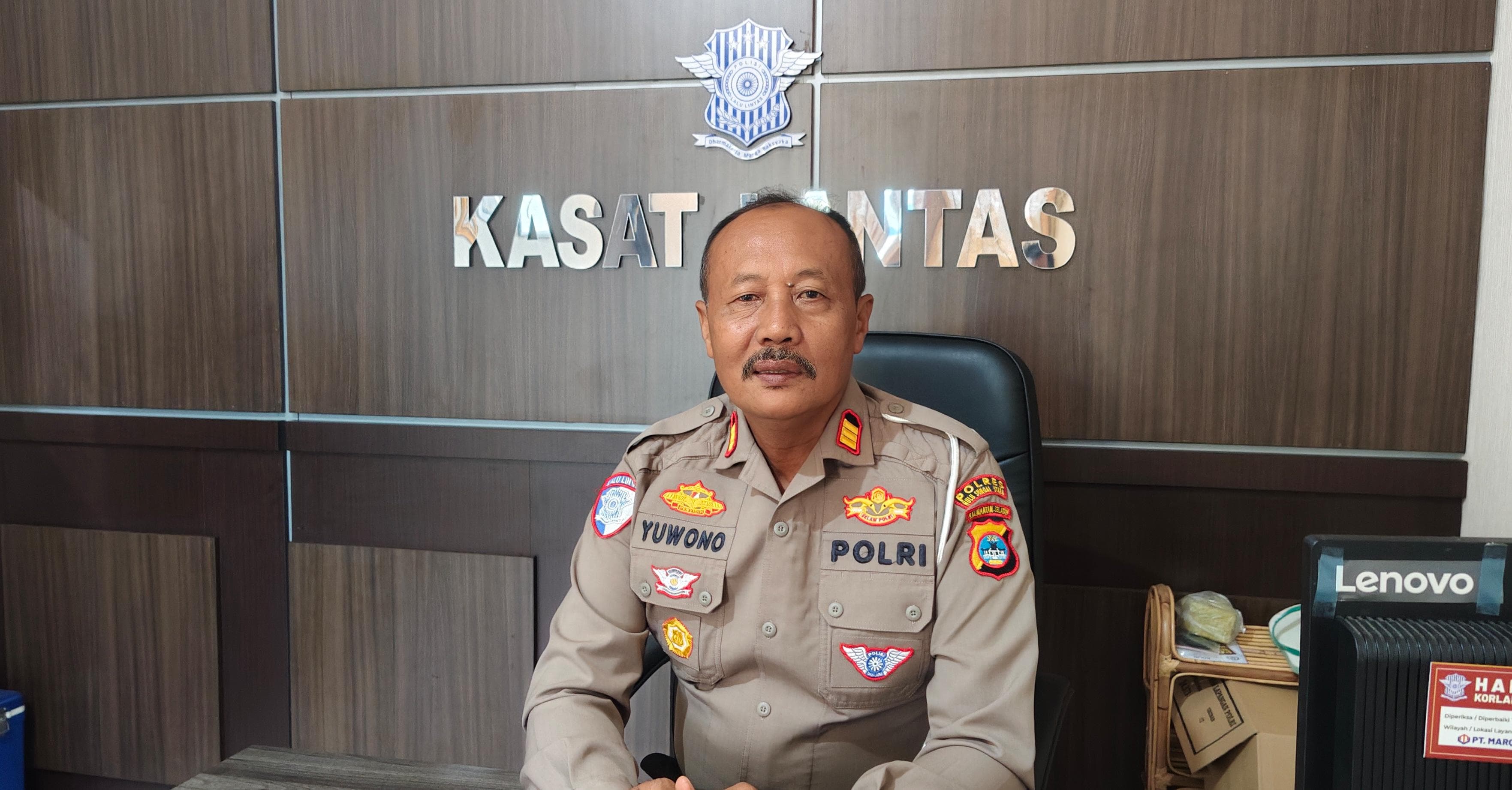 Kasat Lantas Polres HSU, AKP Yuwono.(Foto:M Akbar/Radar Banjarmasin)