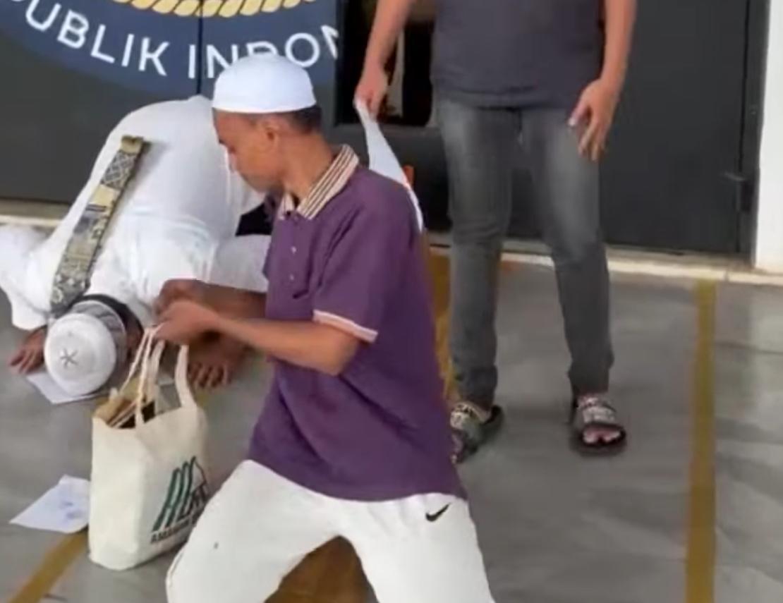 BEBAS: Warga binaan di Ditjenpas Kalsel mendapat amnesti dari Presiden Prabowo Subianto.