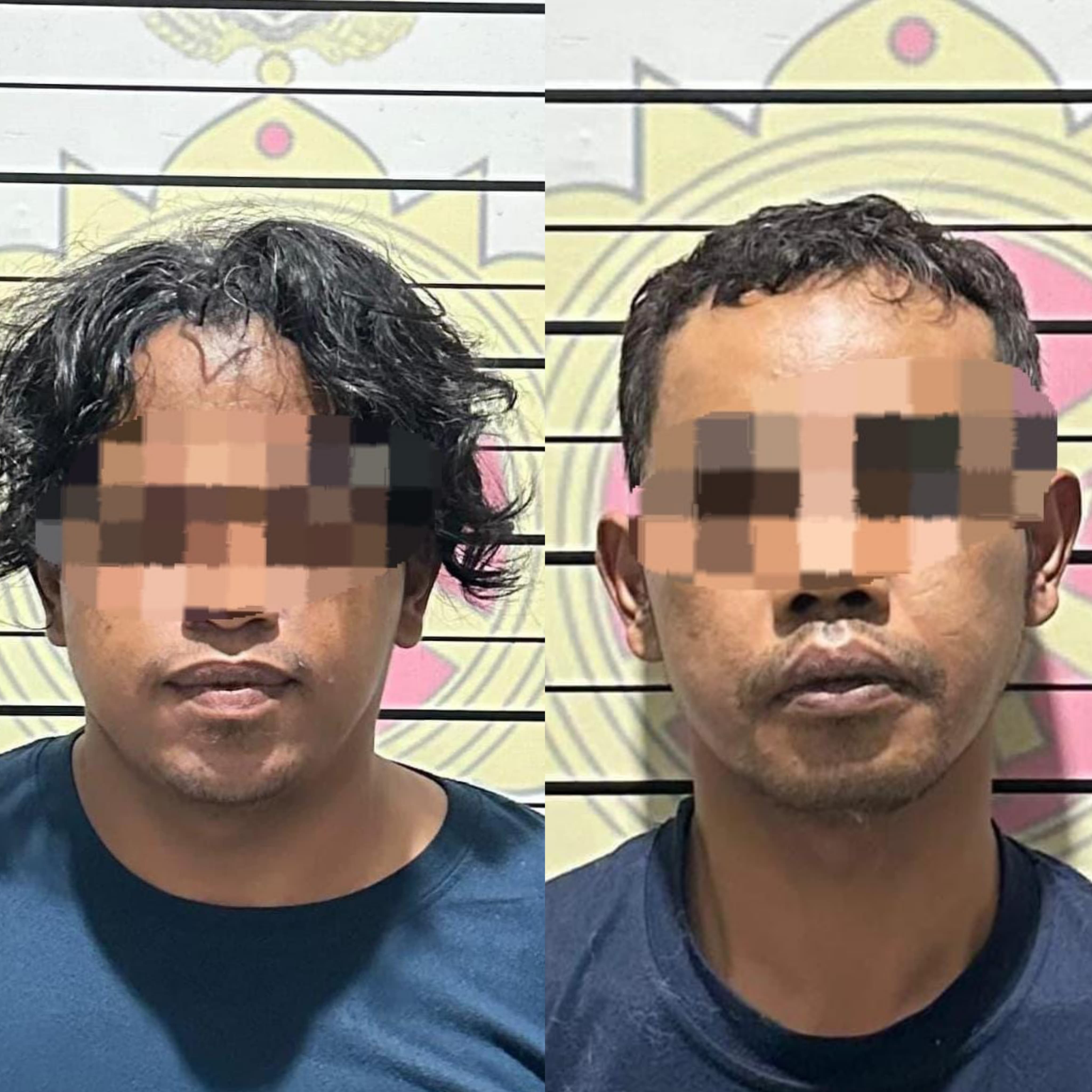 PELAKU: SA (35) warga Gataksari Kelurahan Serang Kecamatan Kejajar, Wonosobo, Jawa Tengah dan AR (30) warga Desa Tanta Hulu Kecamatan Tanta Kabupaten Tabalong diamankan Satreskrim Polres Tabalong