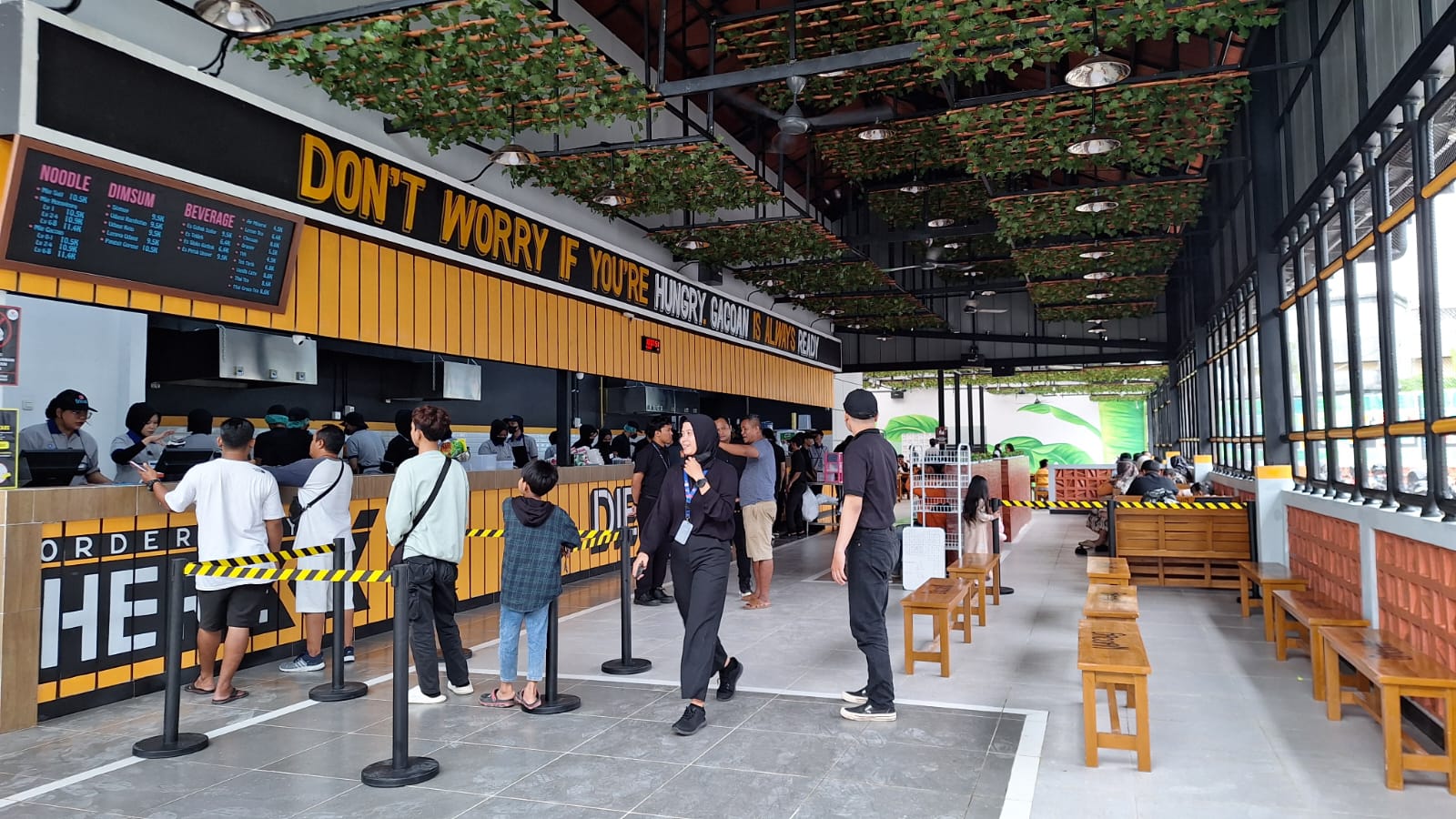 BERSIH: Suasana outlet Mi Gacoan Pal 2 Banjarmasin.