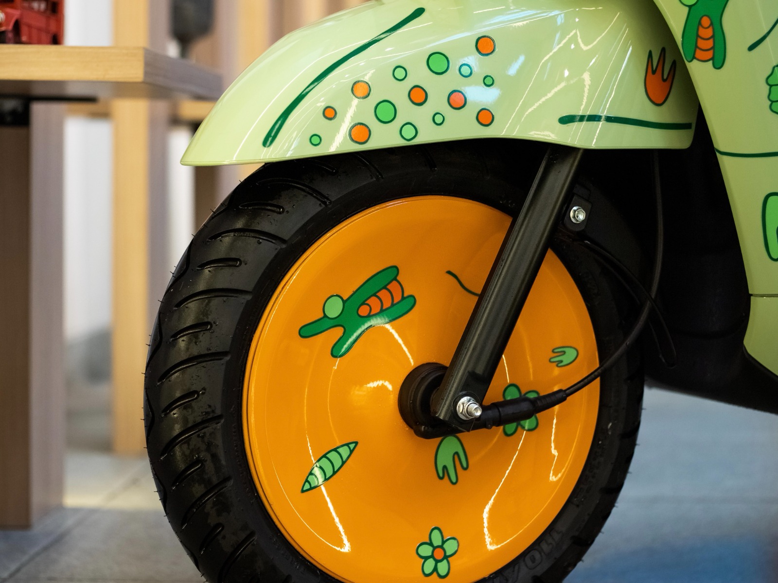 STYLISH:Bagian velg juga tak luput dari sentuhan kreatif Sarif,