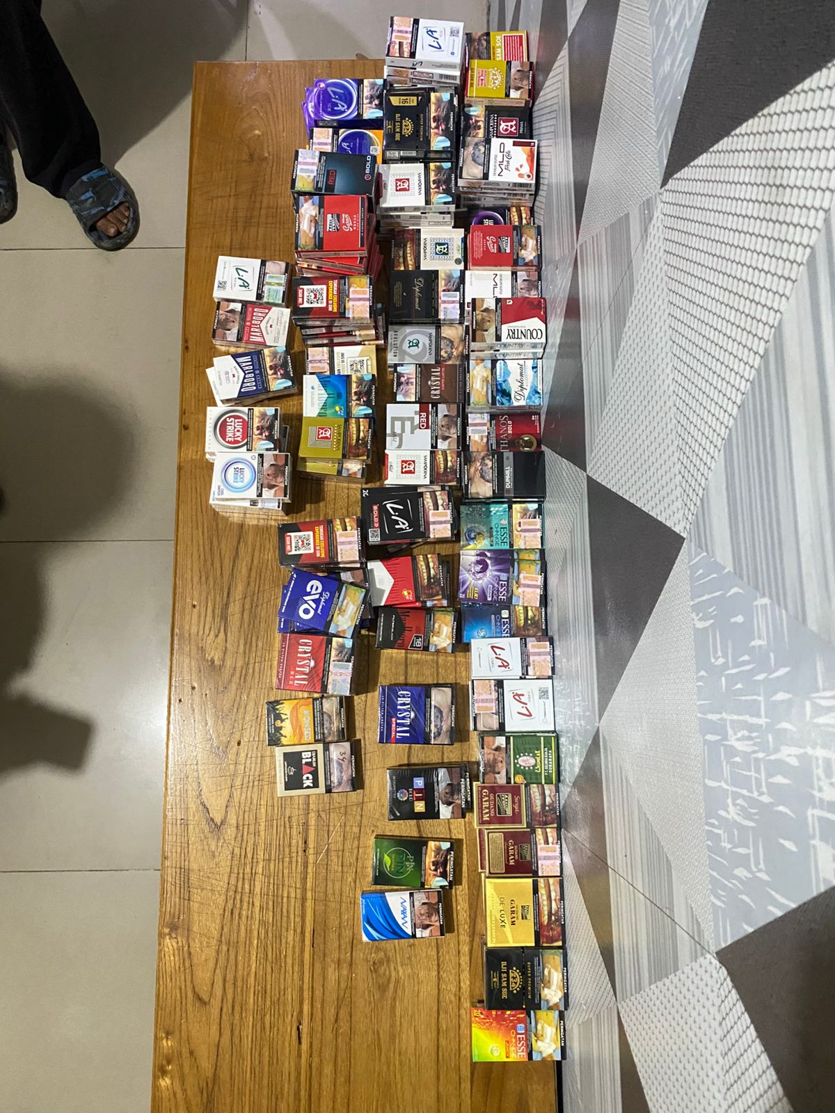 Barang bukti hasil pencurian yang berhasil diamankan