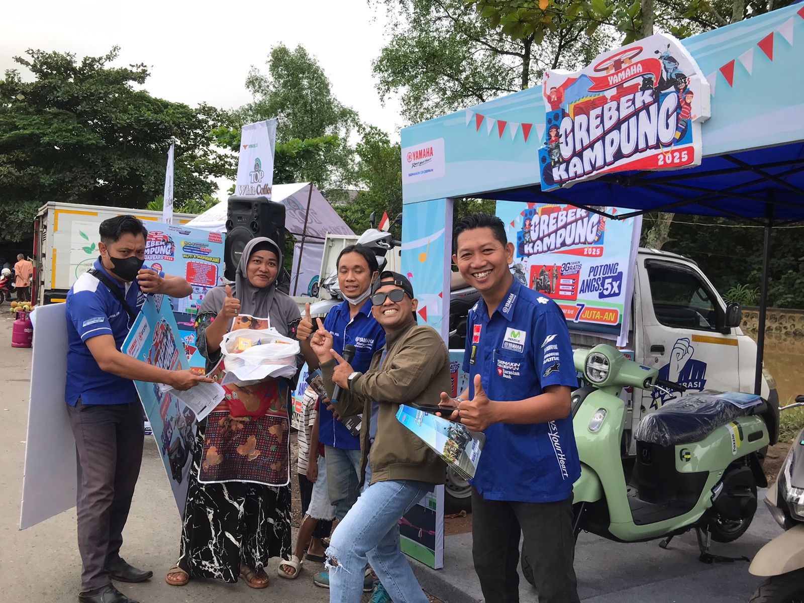 RAME: Suasana event Grebek Kampung Yamaha yang digelar PT STSJ Yamaha Kalselteng, belum lama tadi.
