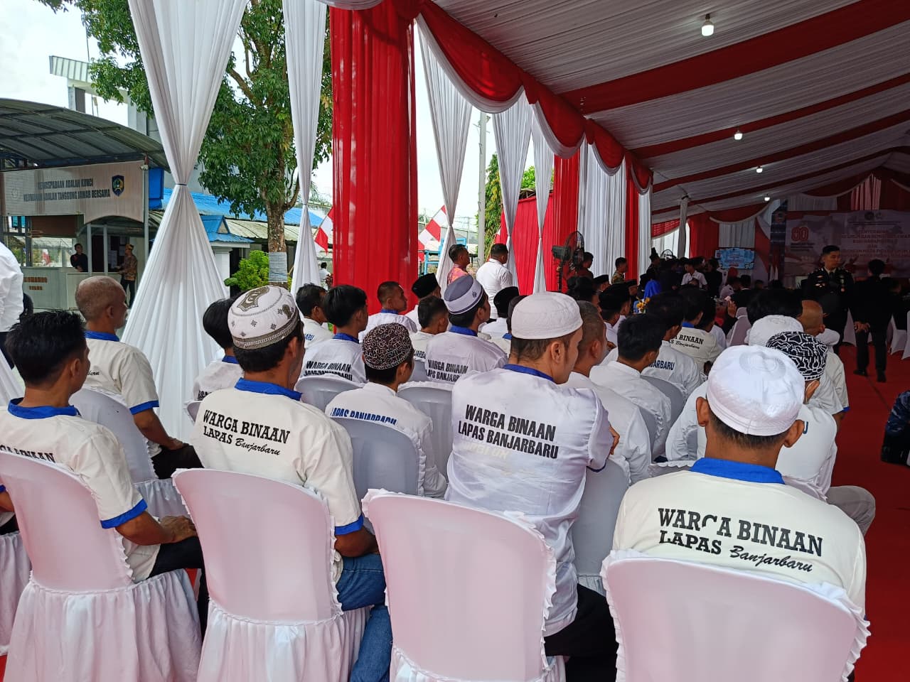 DAPAT REMISI: Momentum peringatan HUT ke-80 Kemerdekaan Republik Indonesia, sebanyak 1.308 WBP di Lapas Banjarbaru dapat remisi.