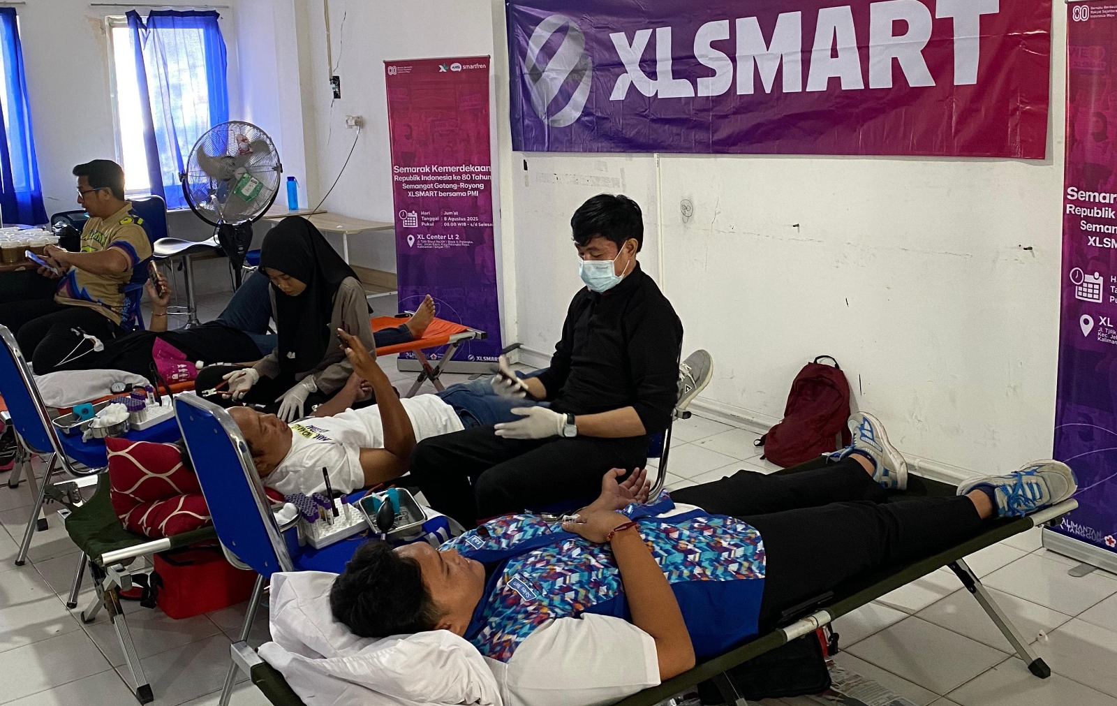 Kegiatan donor darah serentak ini berlangsung di Banjarmasin, Palangkaraya, Pontianak, Samarinda, dan Balikpapan, dimulai sejak 7 Agustus 2025.