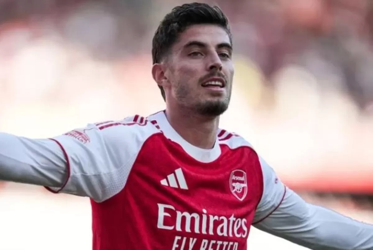CEDERA: Pemain Arsenal, Kai Havertz harus menepi lantaran mengalami cedera lutut yang berpotensi cukup serius.