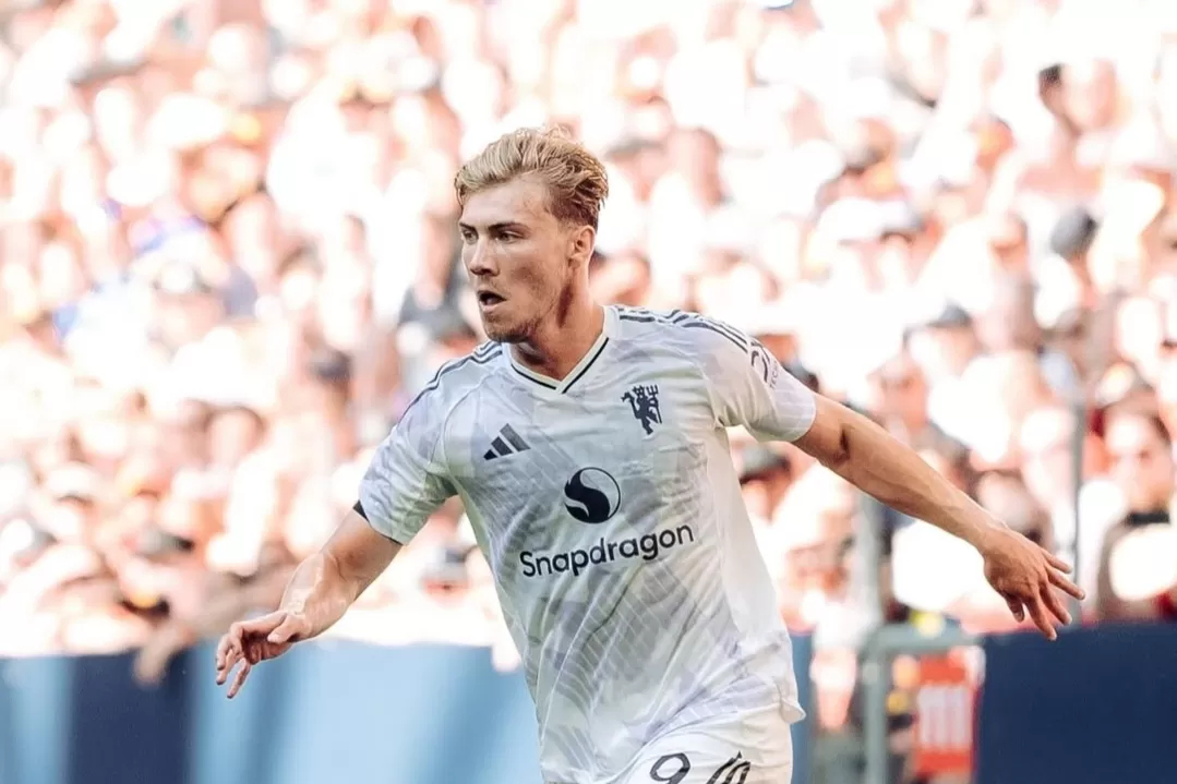 JADI INCARAN: Pemain Manchester United, Rasmus Hojlund jadi incaran klub Serie A, Napoli.