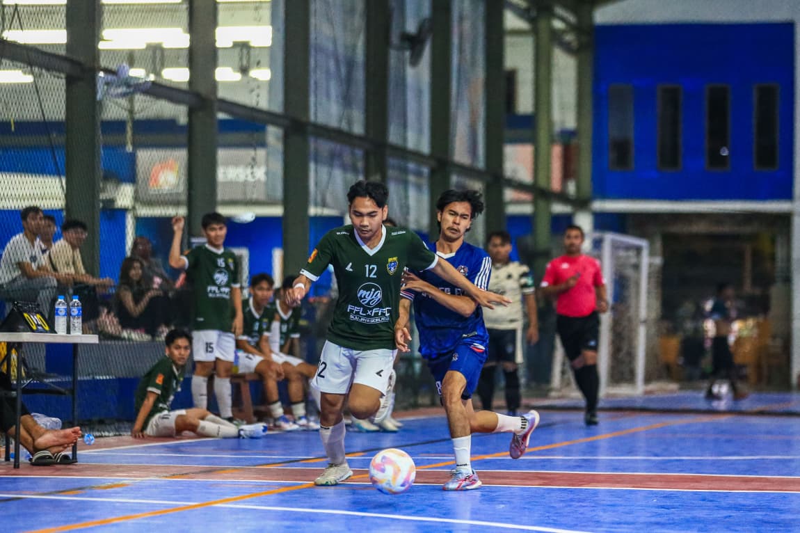 RAYAKAN KEMERDEKAAN: Suasana turnamen tim futsal yang sebelumnya pernah diselenggarakan di Borneo Indoor Futsal Banjarmasin.