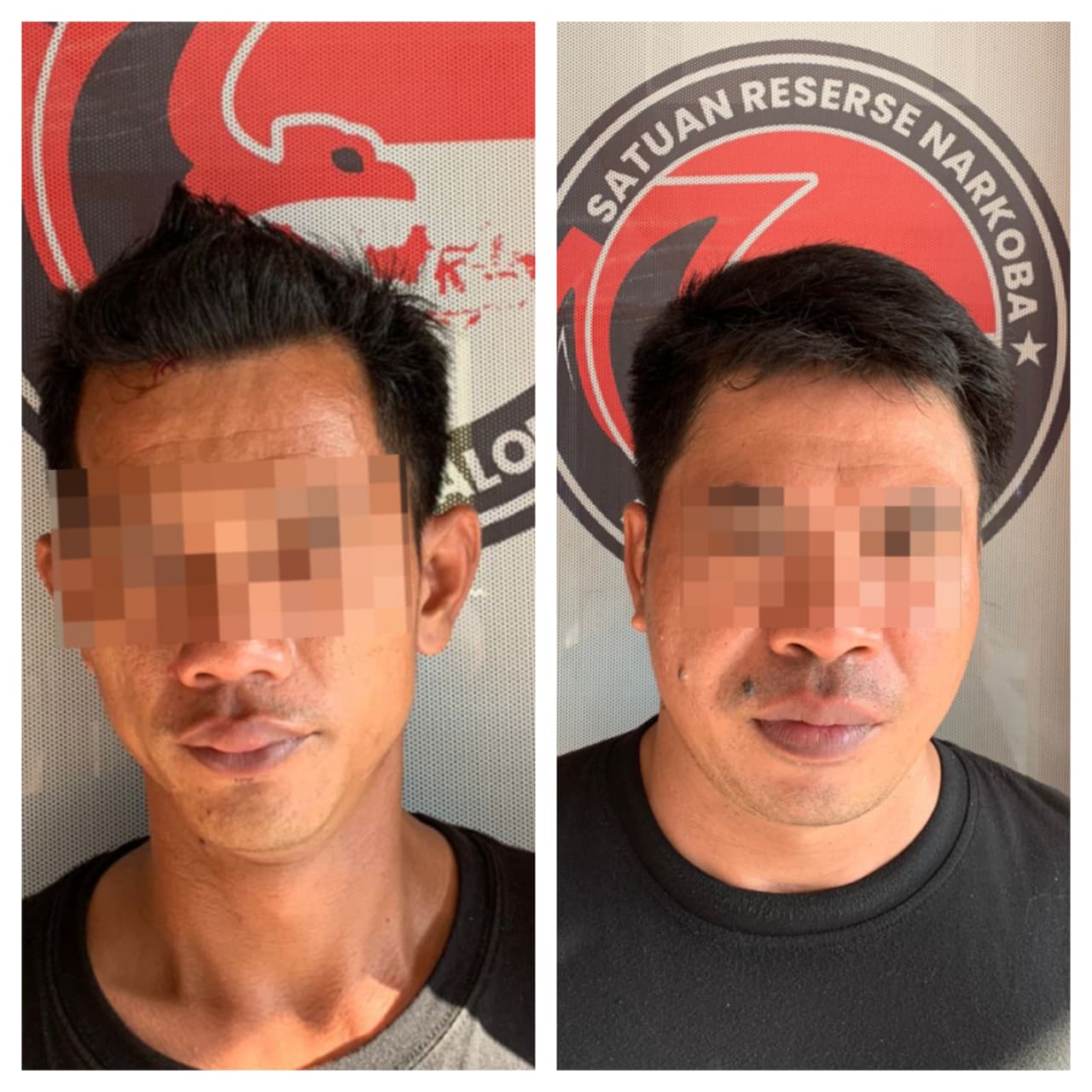 BH DAN RR: Dua warga HSU yang amankan Satnarkoba Polres Tabalong karena dicurigai hendak melakukan transaksi sabu di Desa Padangin, Kecamatan Muara Harus.