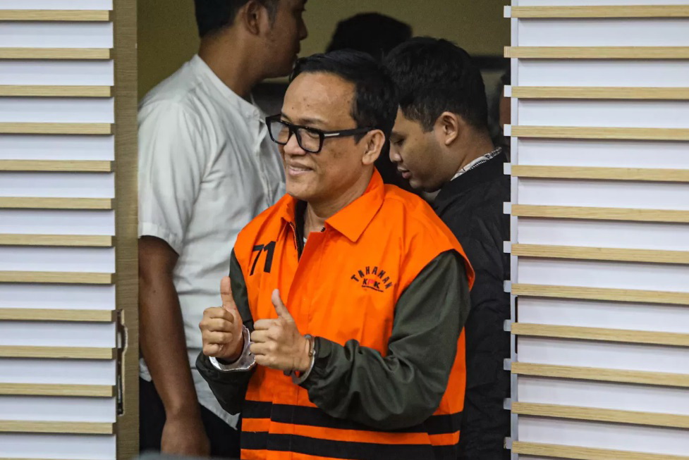 TAHANAN KORUPSI: Tersangka kasus korupsi pemerasan sertifikasi keselamatan dan kesehatan kerja (K3) Immanuel Ebenezer atau Noel.