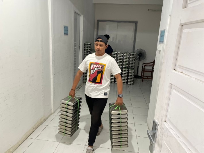 DAPUR MBG: Salah satu dapur penyedia menu program Makan Bergizi Gratis (MBG) di Banjarmasin.