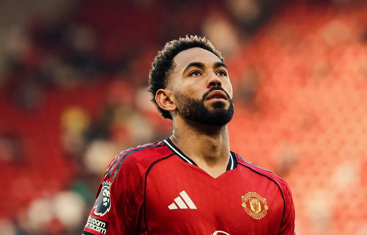 CEDERA: Matheus Cunha alami cedera saat Manchester United melawan Burnley di Old Trafford, Sabtu (30/8).