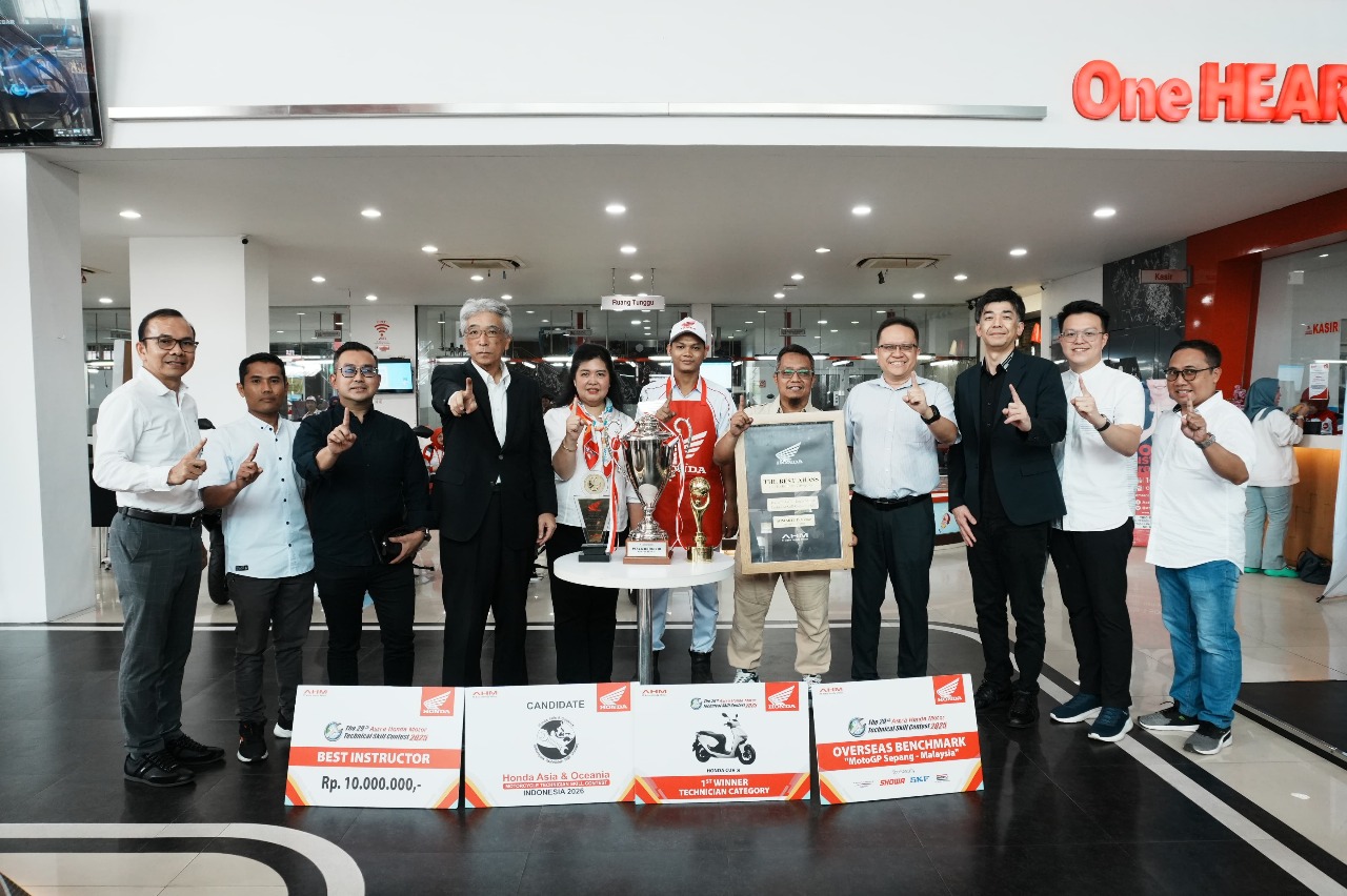 JUARA: Muhammad Ramadhani, Teknisi Trio Motor raih juara 1 di AHM TSC 2025.