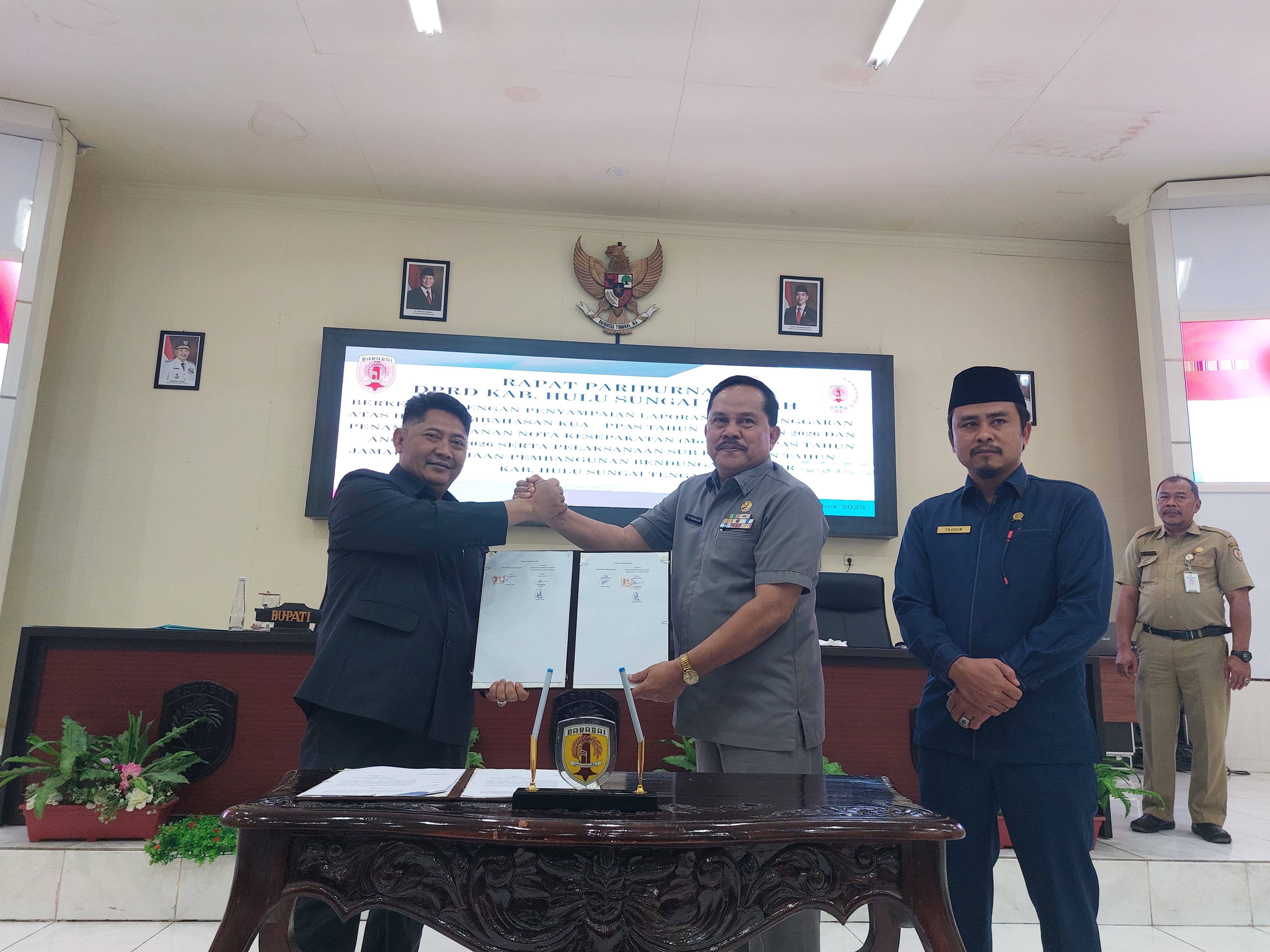 DISAHKAN:Perda Pembentukan Susunan Perangkat Daerah Baru disahkan, Senin (8/9/2025).