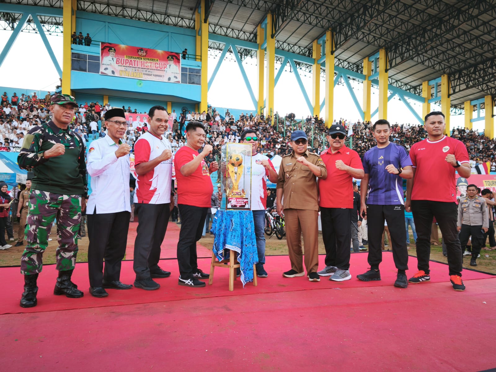 SELESAI:Turnamen Bupati HST Cup 2025 di Stadion Murakata telah selesai, Selasa (9/9/2025).