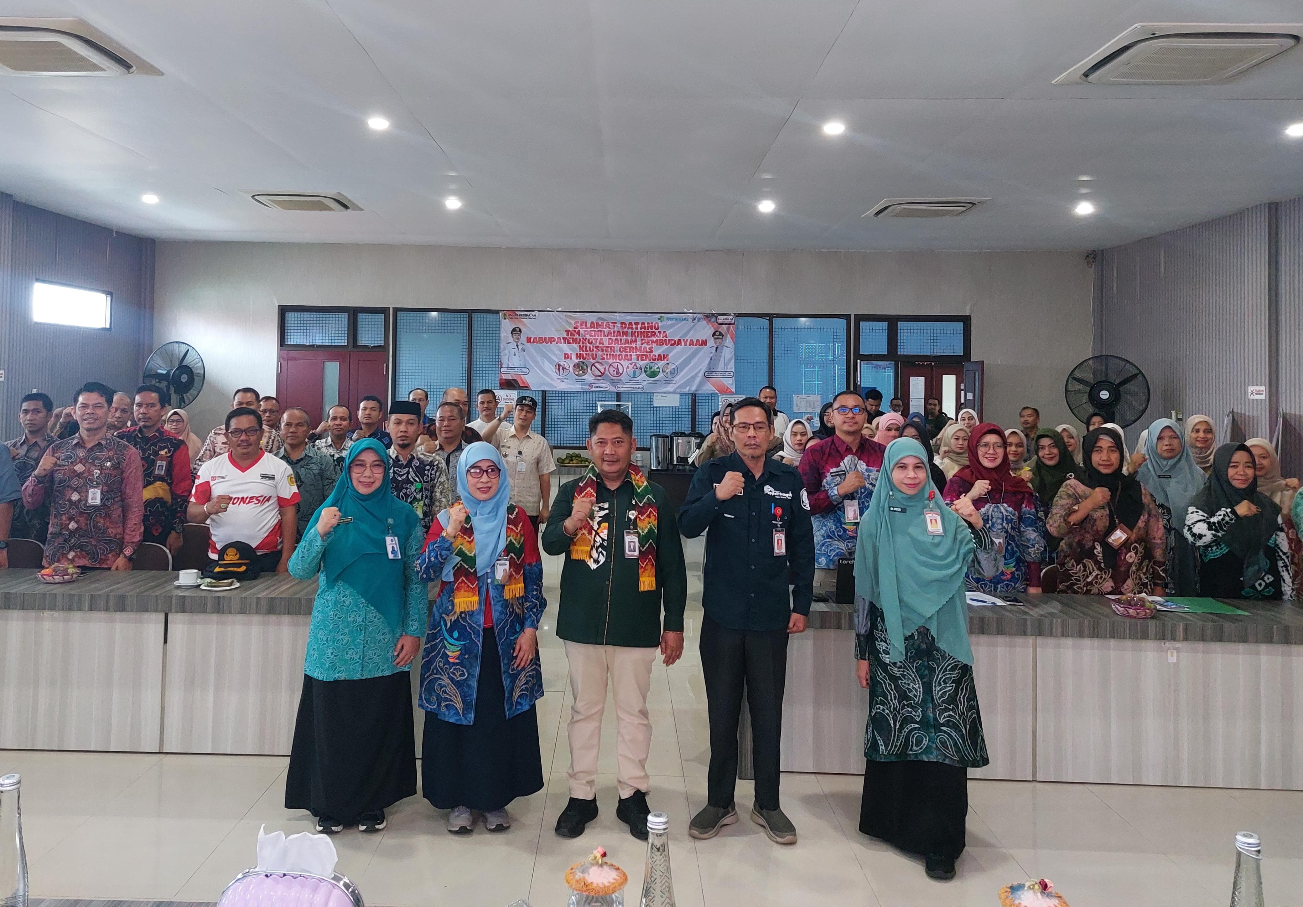 GERMAS:Bupati Kabupaten HST, Samsul Rizal menghadiri kegiatan Penilaian Kinerja Kabupaten/Kota dalam Pembudayaan Kluster Germas 2025, Jumat (12/9/2025).