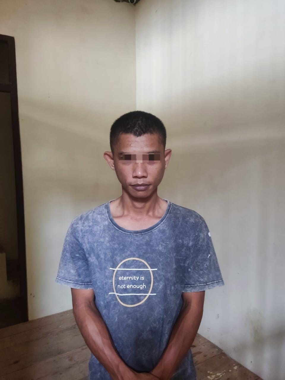 DIAMANKAN: Tersangka berinisial SH (33) telah diamankan pihak kepolisian.
