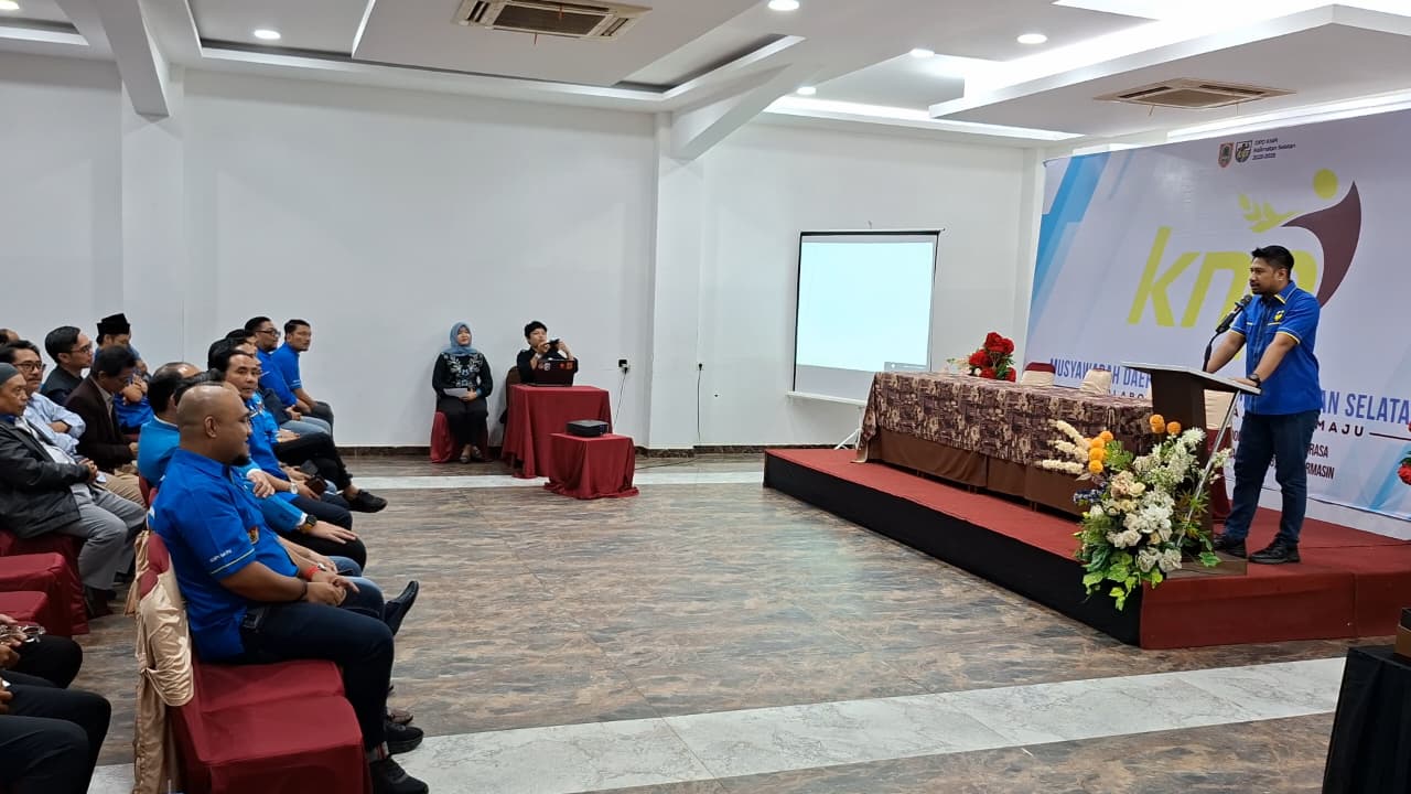 MUSDA: Musyawarah Daerah (Musda) ke-13 KNPI Kalsel dengan agenda pemilihan ketua, sempat berujung deadlock, Jumat (12/9/2025) malam.