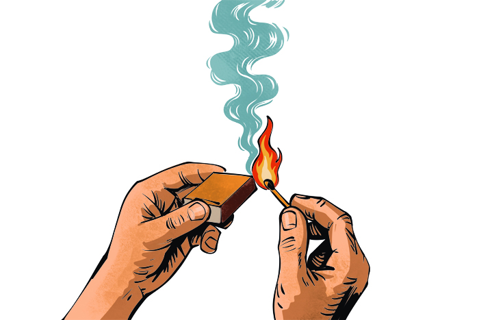 Ilustrasi kebakaran