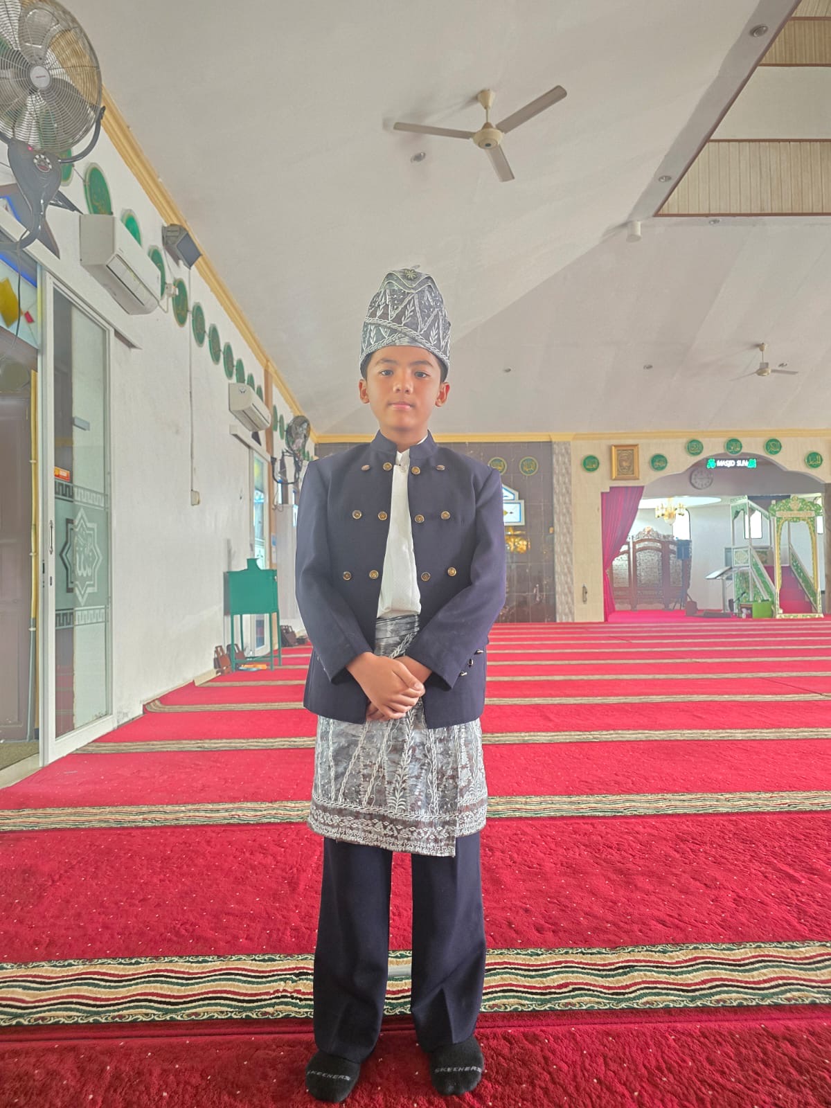 BANGGA: Angger Aldinullah Walqalby yang mempersembahkan Cerita Islami di Expo KUMKM Banjarbaru