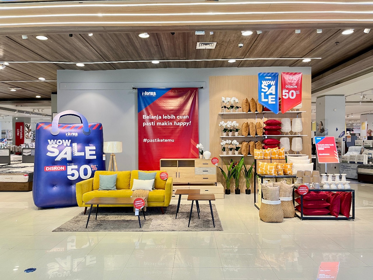SALE:Diskon besar di INFORMA untuk ragam furniture dan Aksesories rumah.