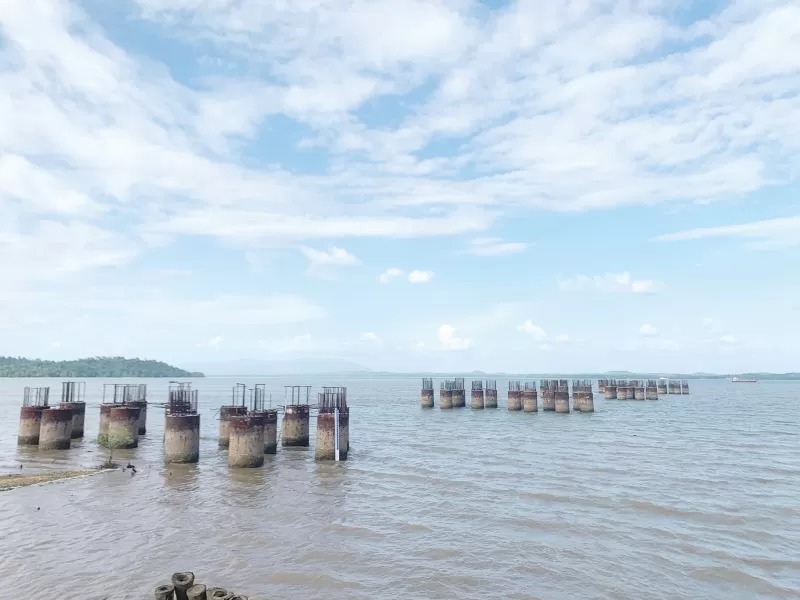KEMBALI DILANJUTKAN: Kementerian PUPR menggelontorkan anggaran Rp3 triliun pada tahun ini, untuk pekerjaan bentang tengah Jembatan Pulau Laut.